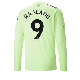 Herren Fußballbekleidung Manchester City Erling Haaland #9 3rd Trikot 2022-23 Langarm